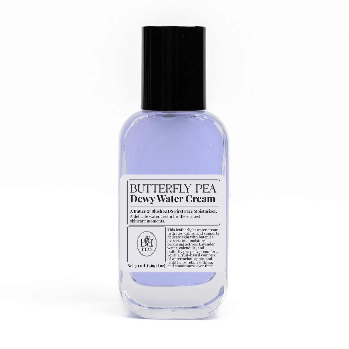 Butter & Blush KIDS - Butterfly Pea Dewy Water Cream (50 ml pump bottle)