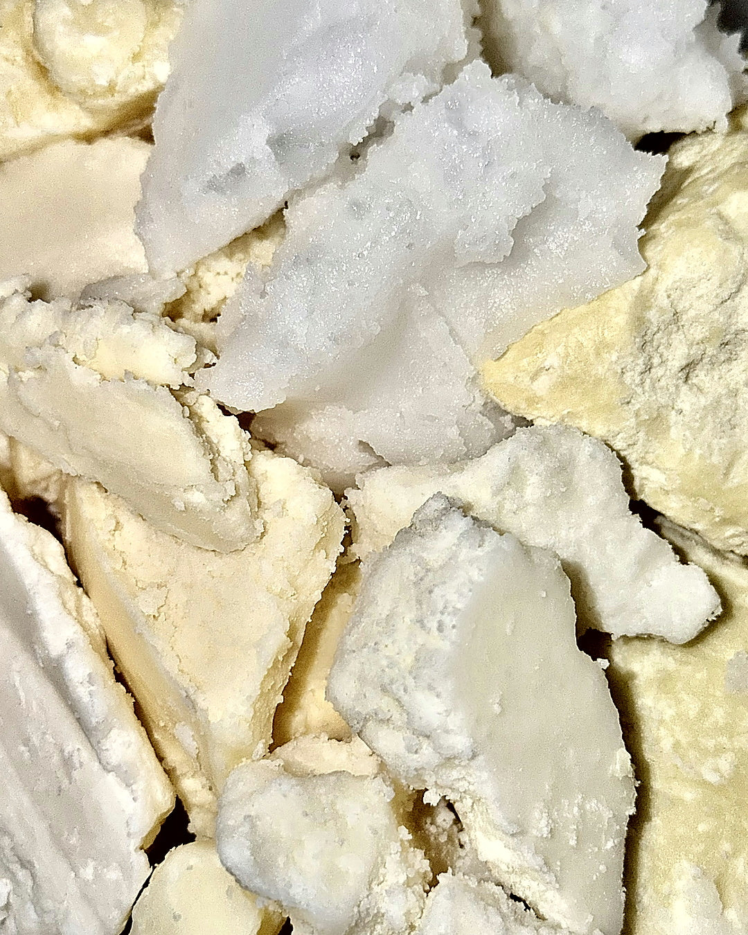 A collection of raw butters gathered together