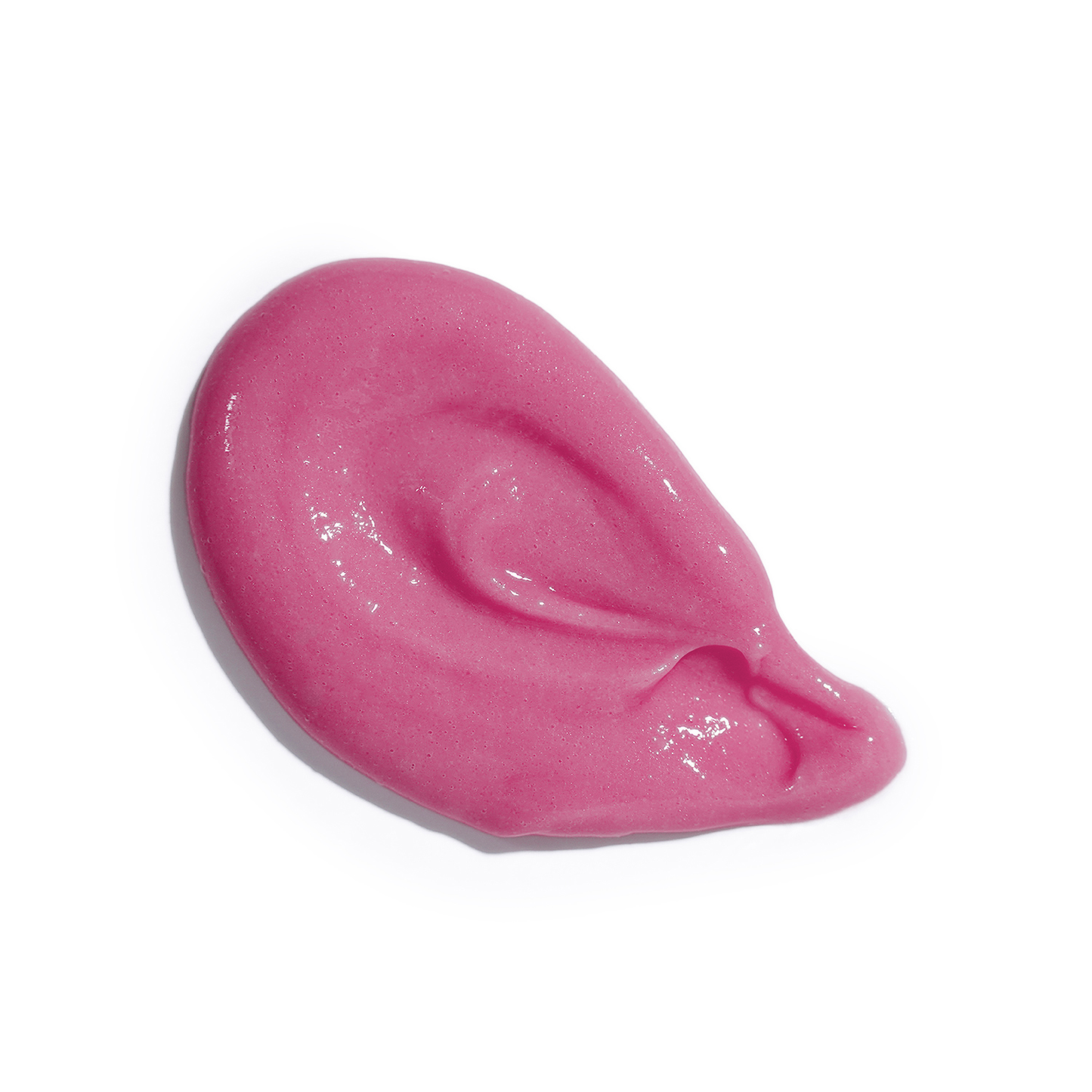 Dollop of creamy rose-pink shower cream