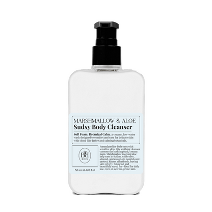 Butter & Blush KIDS – Marshmallow & Aloe Sudsy Body Cleanser (200 ml pump bottle)