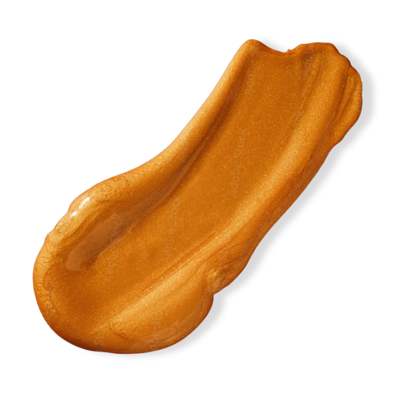 Drop of glossy golden body oil with a soft shimmer