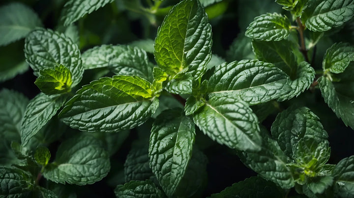 Peppermint, source of Mentha Piperita in Opulent Black Salt Body Polish